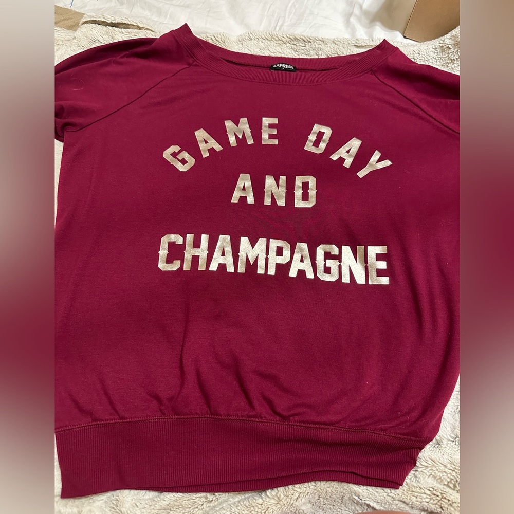 Express Women’s Game Day and Champagne Sweatshirt